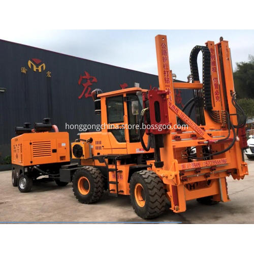 Tractor-mounted Barriers Installation Machine